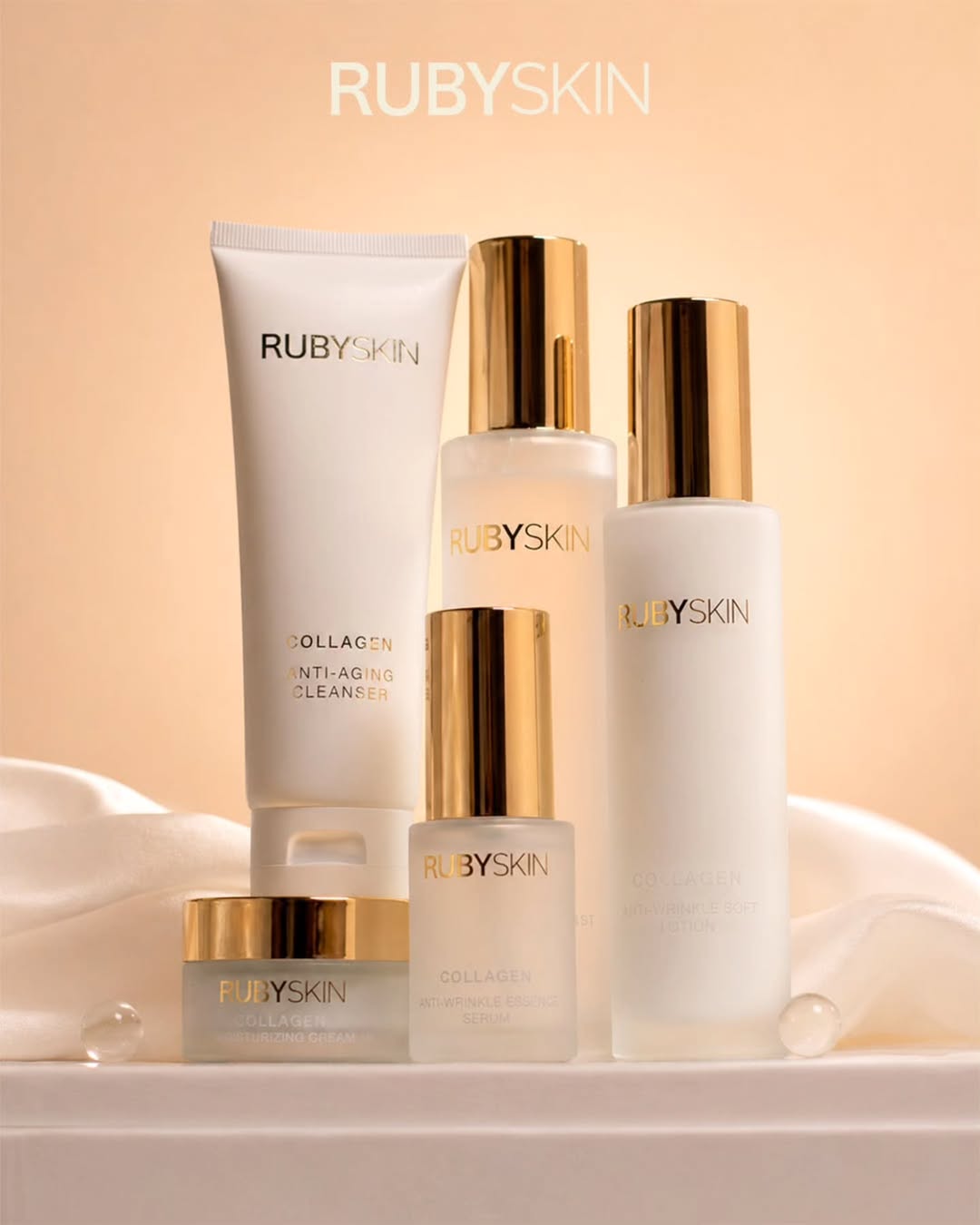 Set SkinCare Coreano - Colageno Reafirmante Antiedad - 5 Pasos
