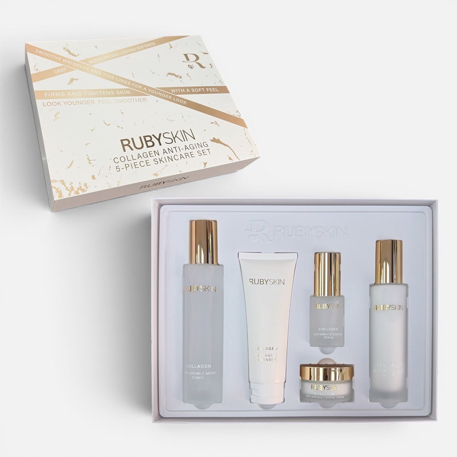 Set SkinCare Coreano - Colageno Reafirmante Antiedad - 5 Pasos