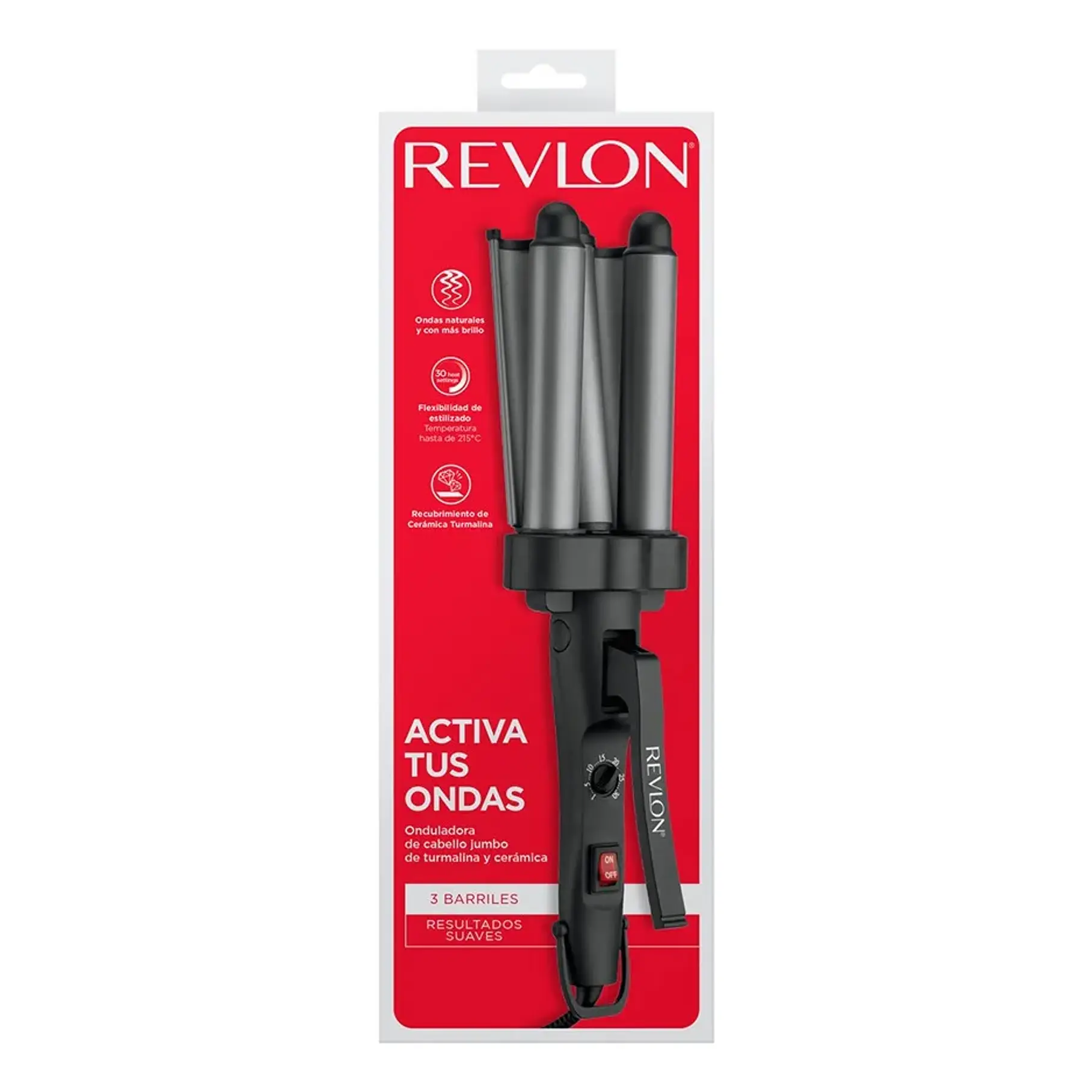 Ondulador Pelo Revlon Waver Jumbo De 3 Barriles RV084LA2