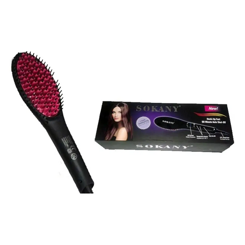 Cepillo Plancha De Cabello Eléctrico Alisador Sokany