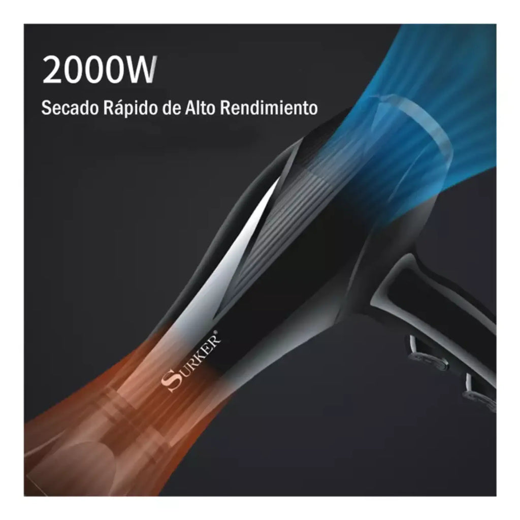Secador De Pelo Con Boquilla Y Peine