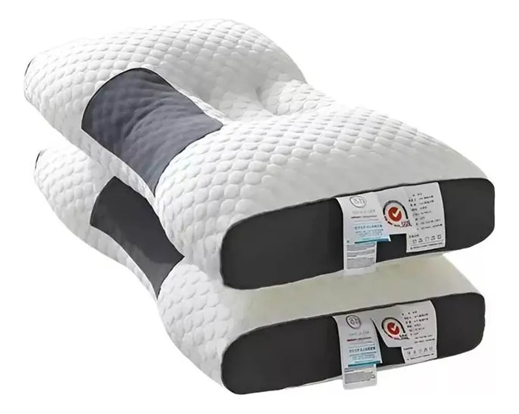Almohada Ortopédica Cervical Curva Cojín Libre Presión Blanco
