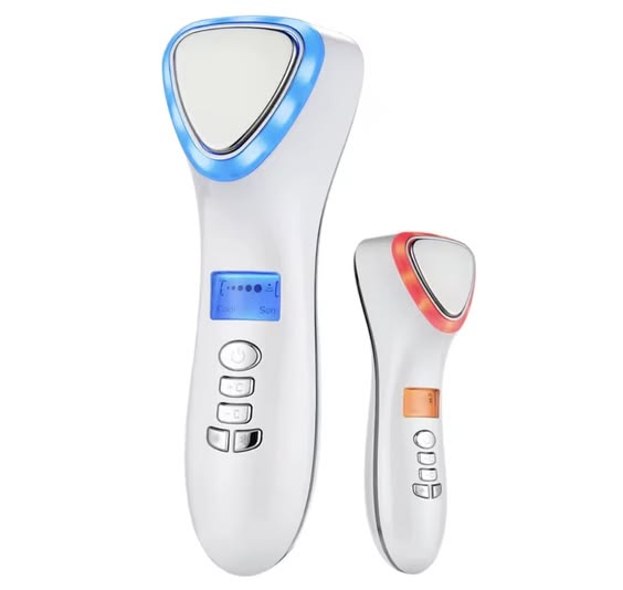 Crioterapia y termoterapia portátil Cuidado facial Arrugas y flacidez Dispositivo multifuncional de belleza Masaje en caliente y frío